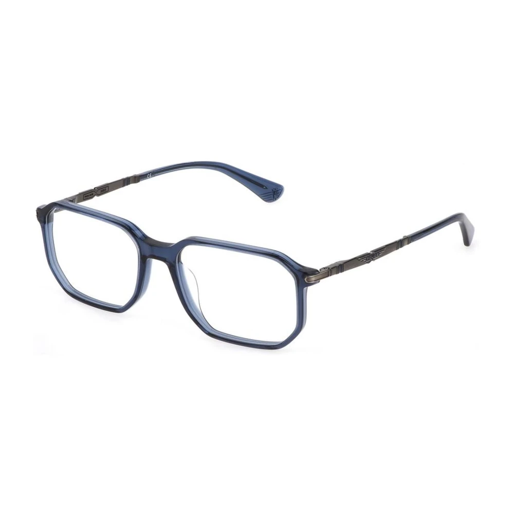 Police Blauwe Kunststof Frames met Wijzerplaat Blue Heren