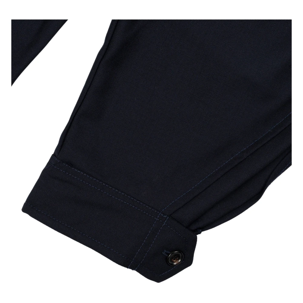 Comme des Garçons Wollen marineblauwe broek Fn-P002-W24Ny Blue Heren