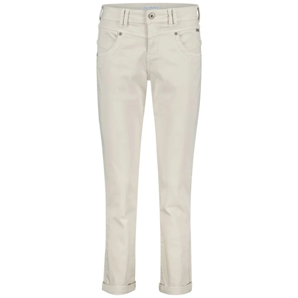 Red Button Relax Jog Jeans Beige Dames