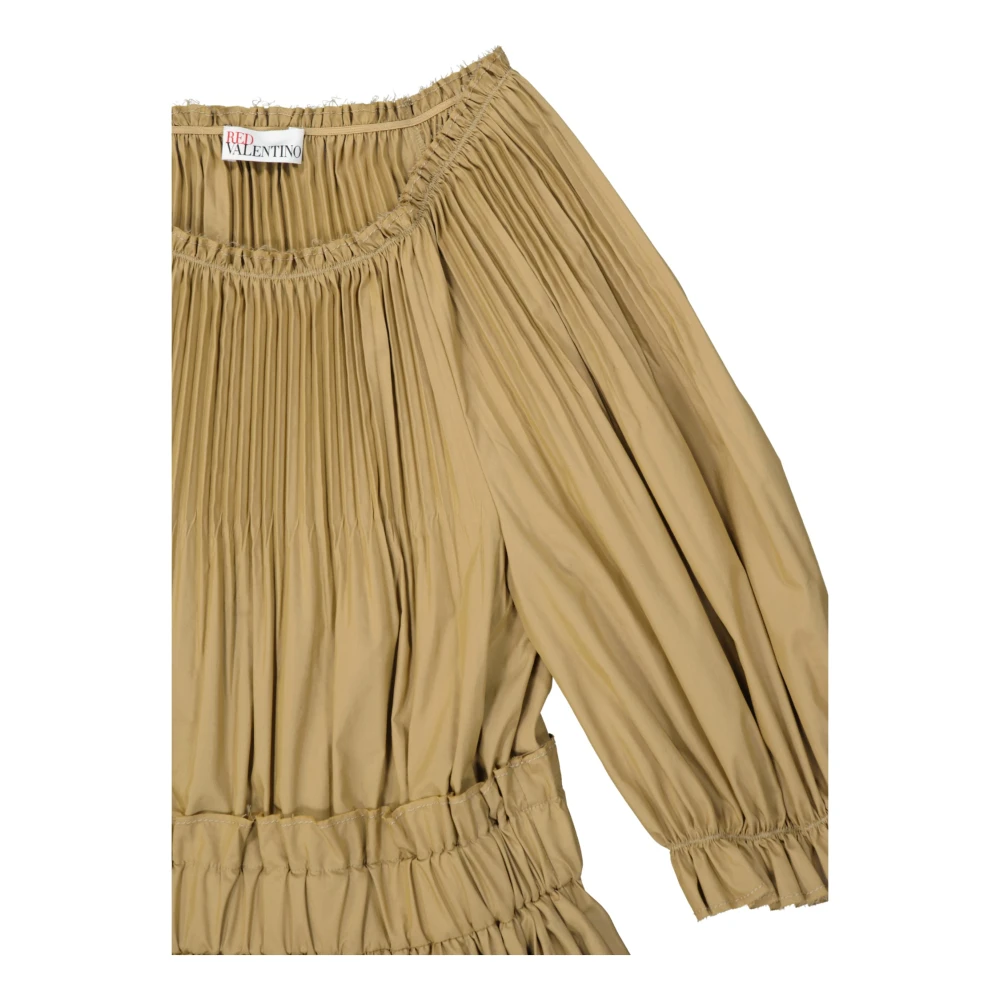 RED Valentino Stijlvolle Bruine Jurk voor Vrouwen Brown Dames