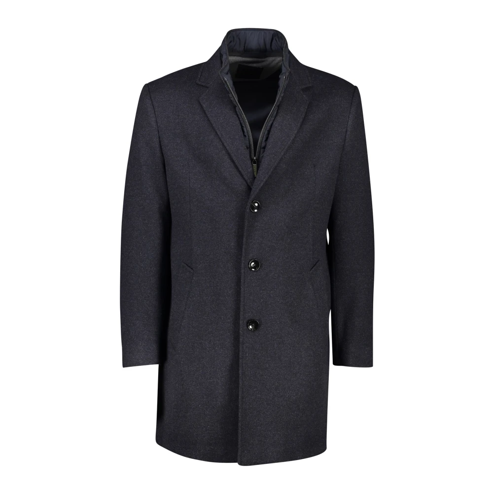 Bugatti Winterjas Navy Blauw Stijlvol Blue Heren