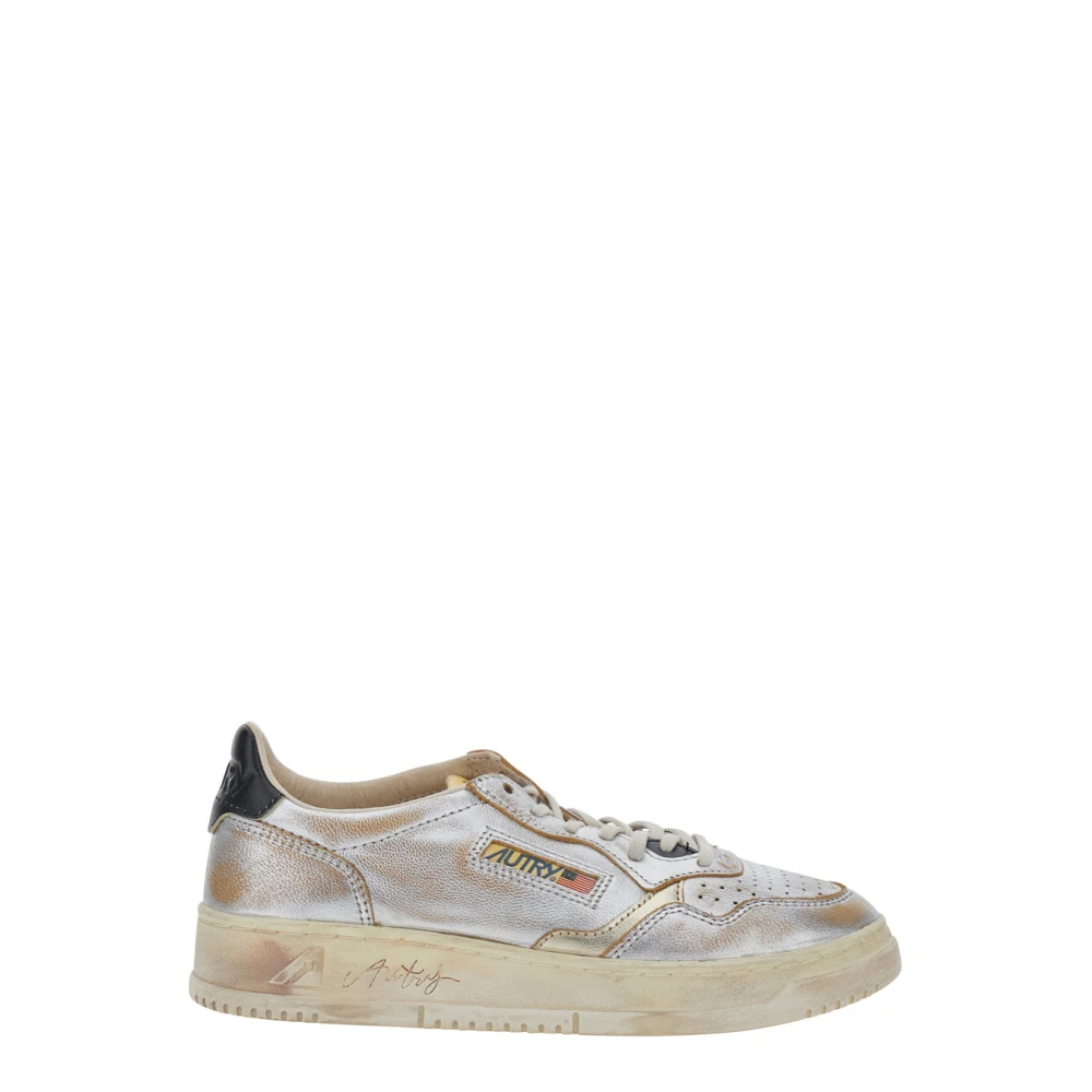 Autry Medalist Low Super Vintage Dames Schoenen Grijs