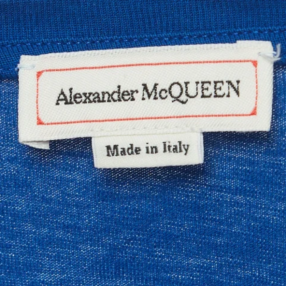 Alexander McQueen Pre-owned Cotton tops Blue Dames