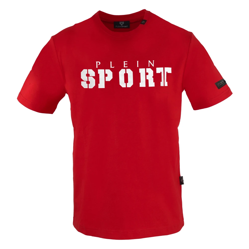 Plein Sport Korte mouwen ronde hals katoenen T-shirt Red Heren