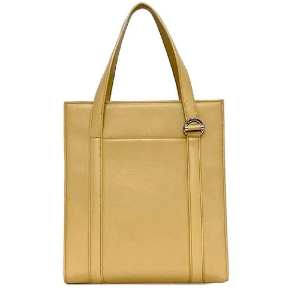 Cartier Vintage Pre-owned Leather handbags Beige Dames