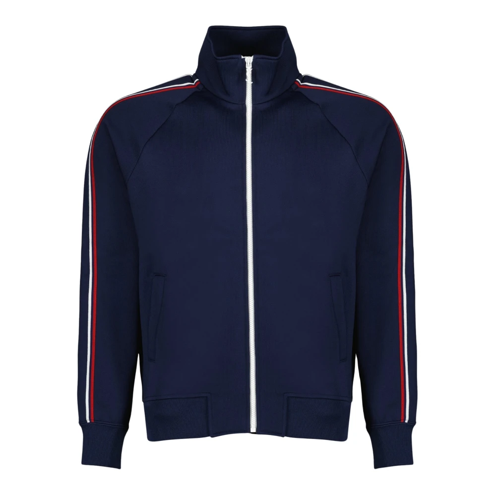 Saint Laurent Men's Blue Zip-Throughs, S, Track Jacket