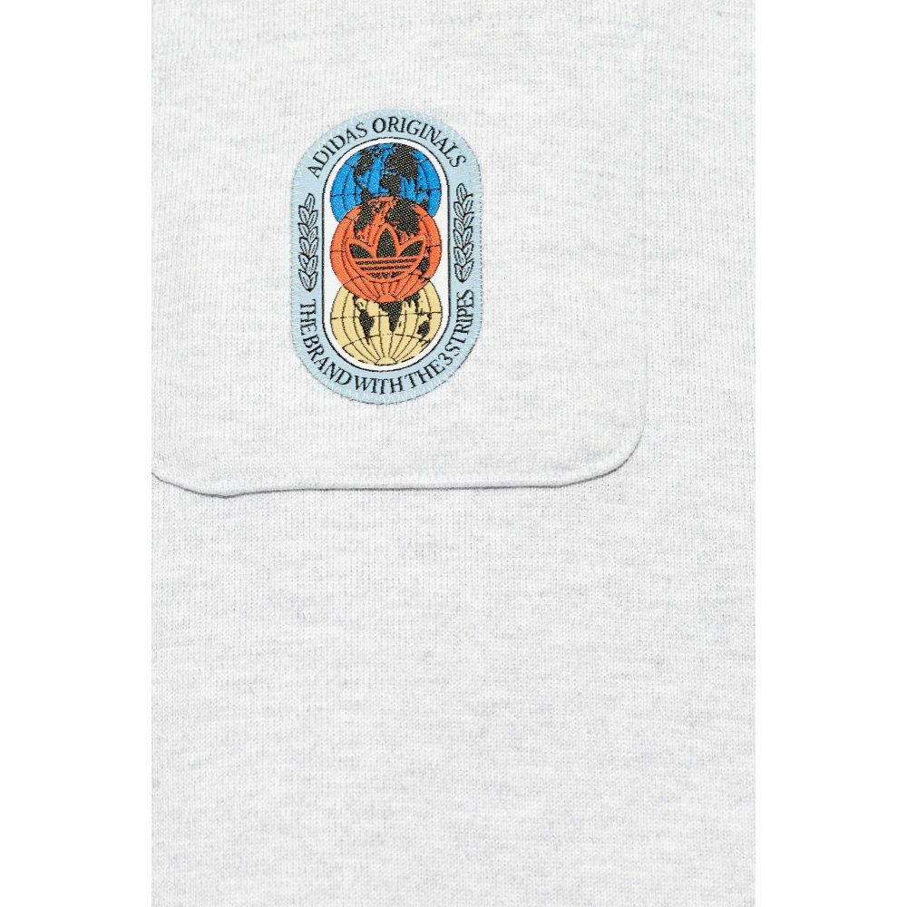 adidas Originals T-shirt met zak Gray Heren