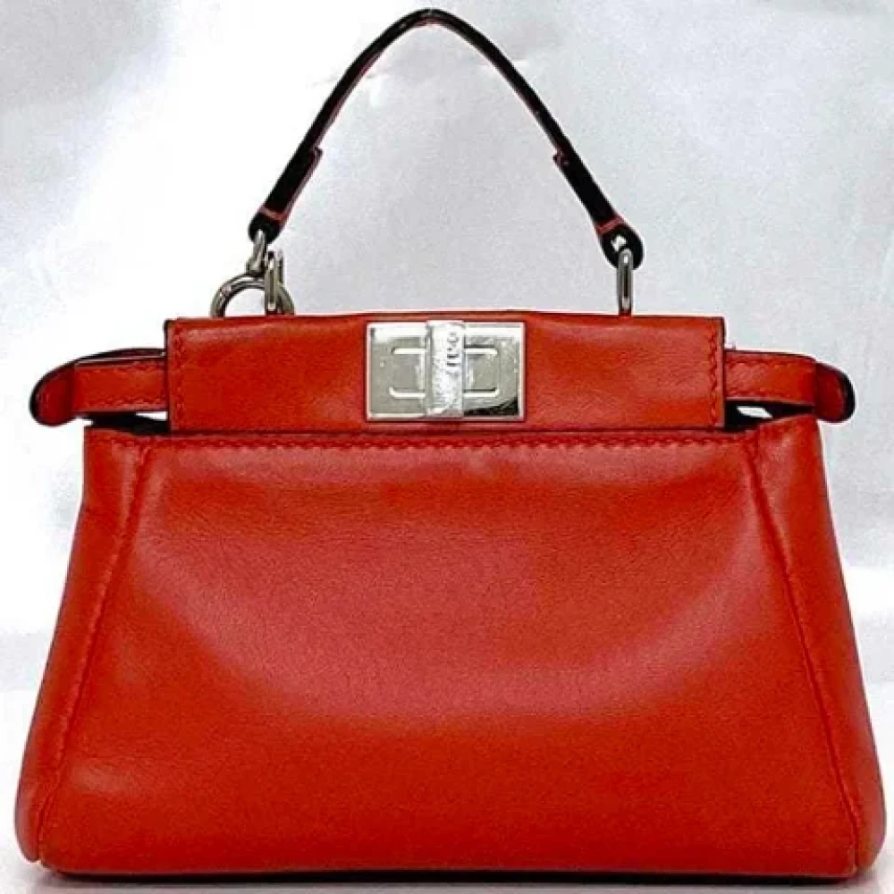 Fendi Vintage Pre-owned Leather fendi-bags Red Dames