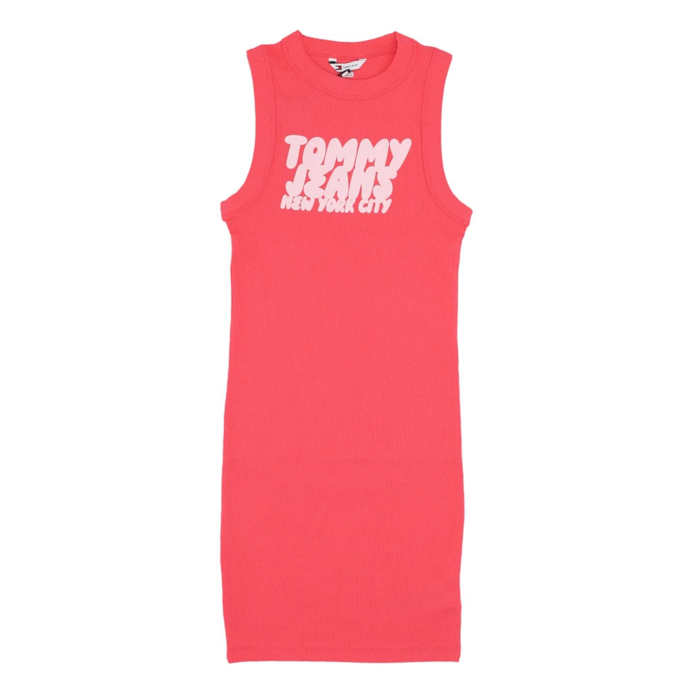 Tommy Hilfiger Women's Pink Bubble Tank Dress Amour - Short Dresses - M - Dresses
