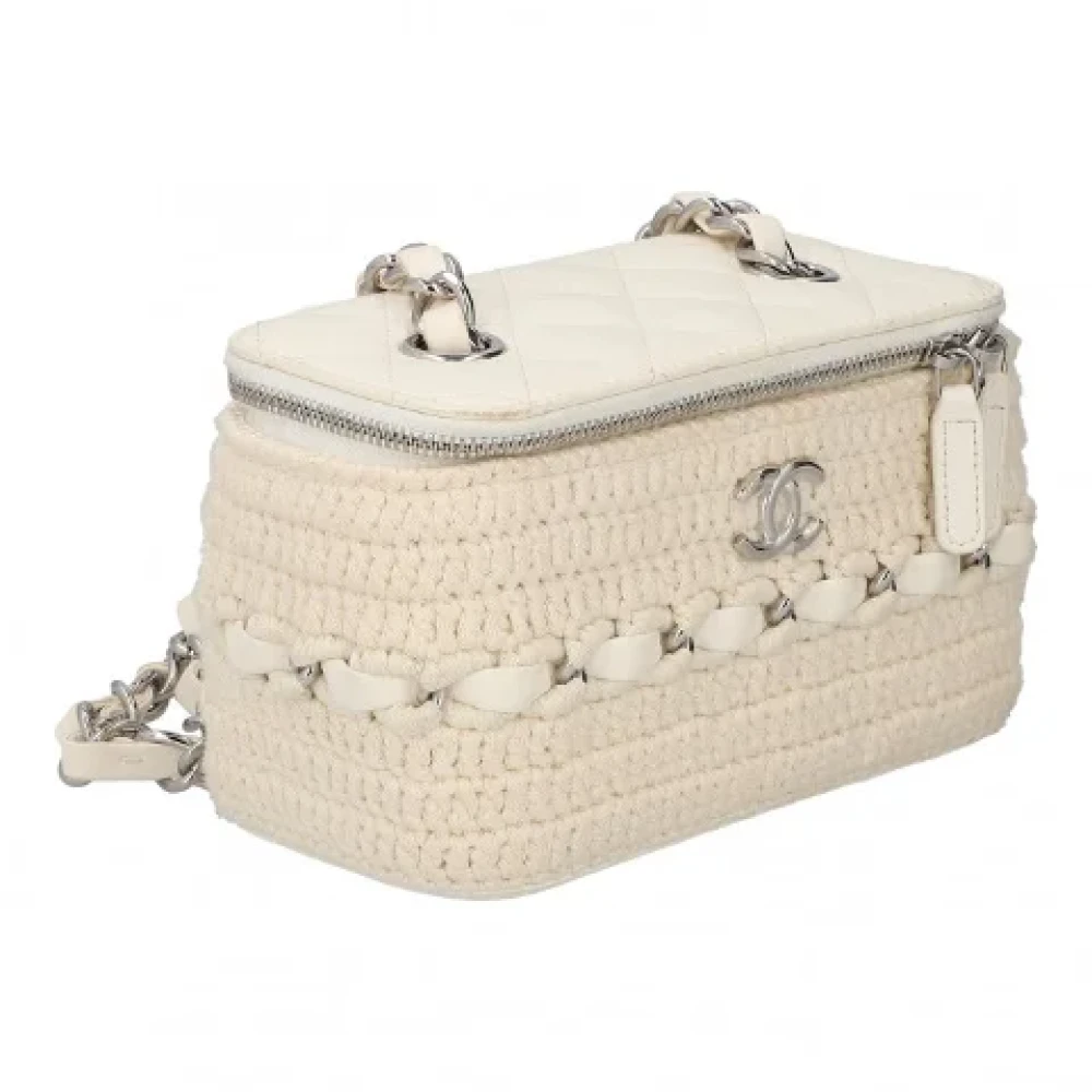 Chanel Vintage Pre-owned Leather crossbody-bags Beige Dames