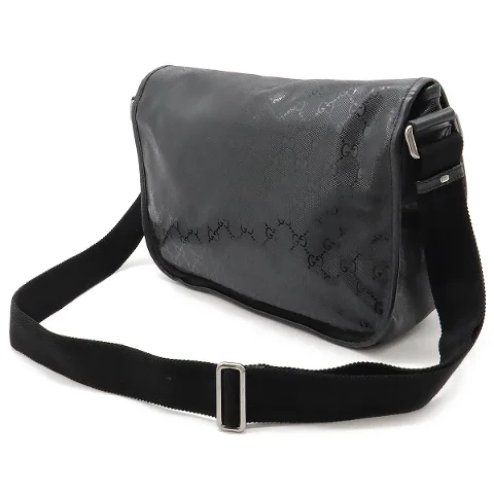 Gucci Vintage Pre-owned Leather crossbody-bags Black Dames