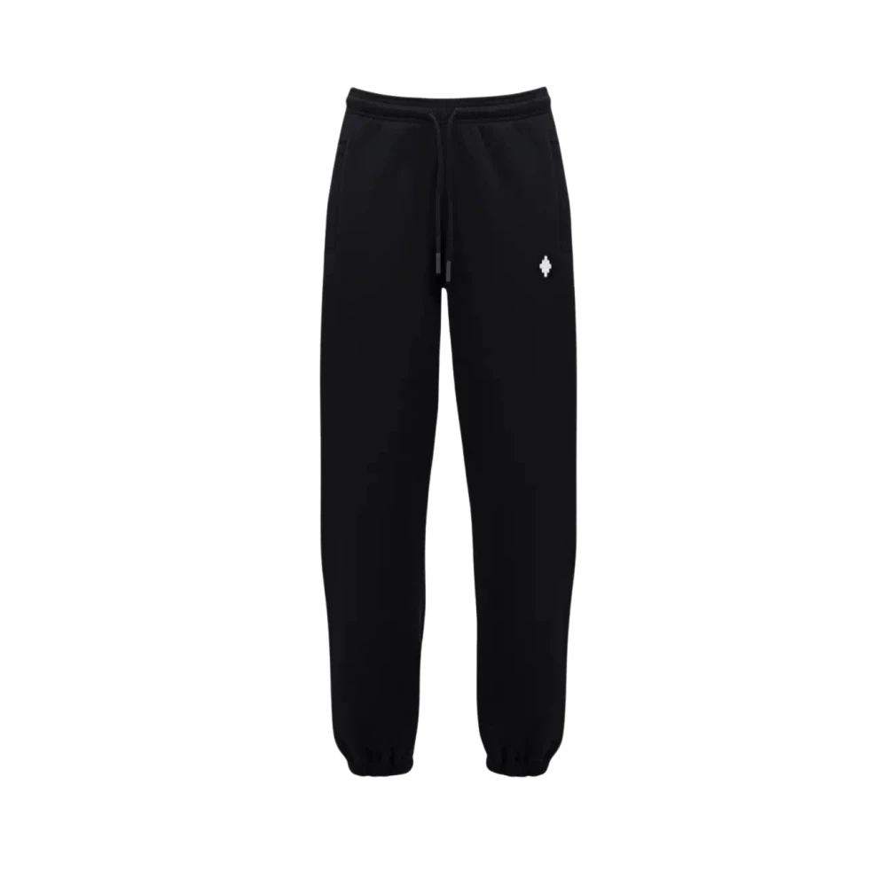 Marcelo Burlon Black Sweatpants, Male, L, Cross Relax Joggers
