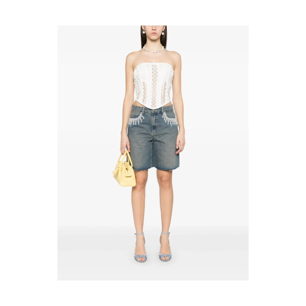 Patbo Cerulean Blue Denim Jeans Blue Dames