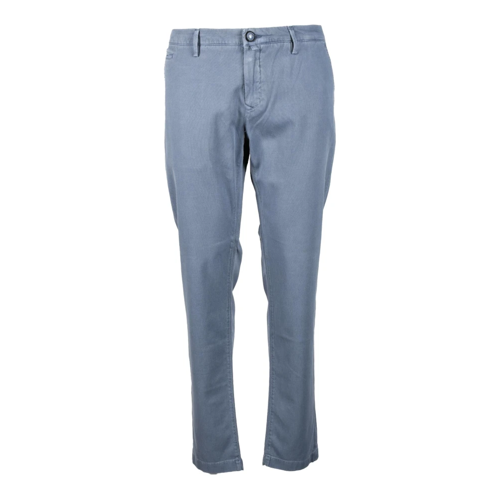 Jacob Cohën Slim Fit Katoenmix Broek Blue Heren
