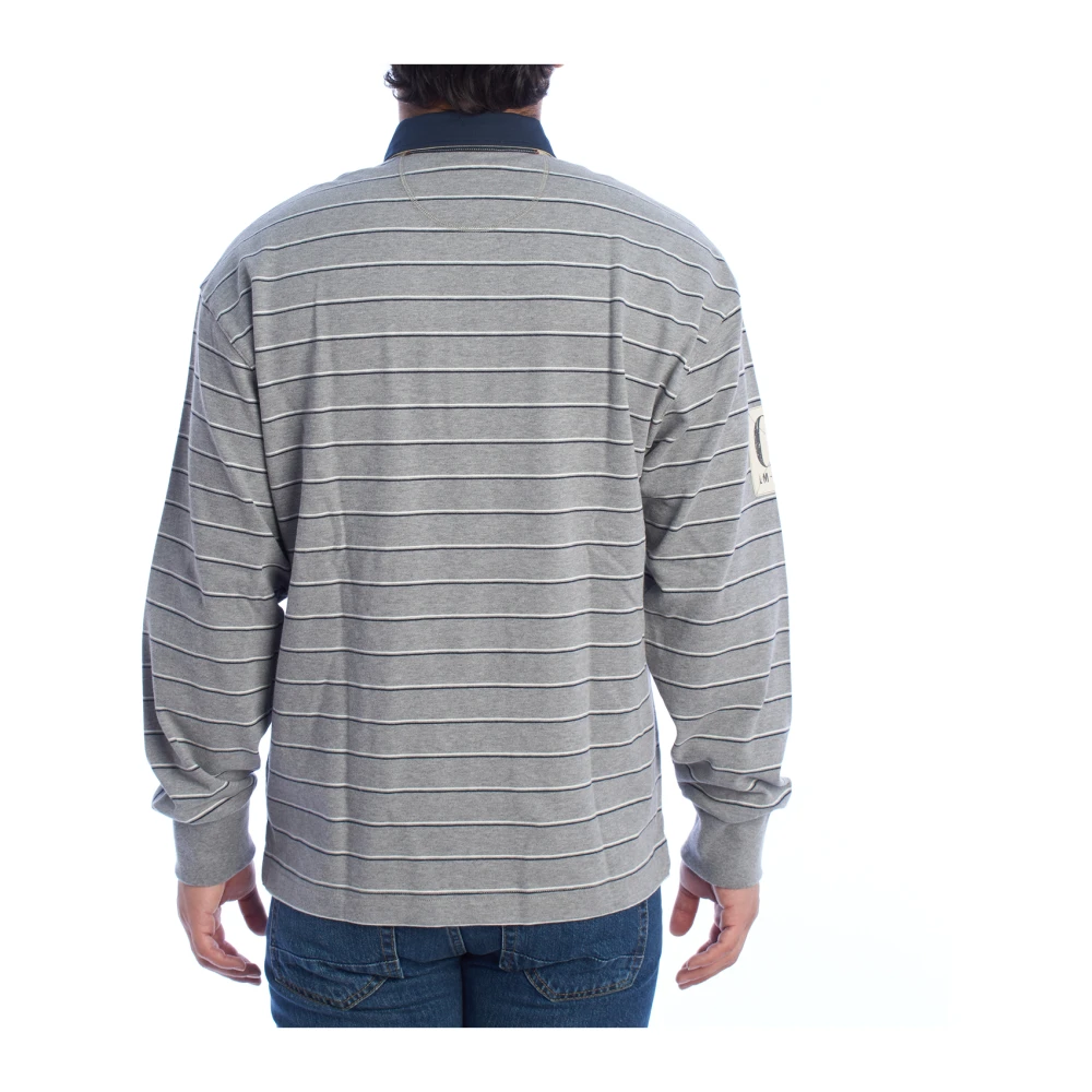 LA MARTINA Klassiek poloshirt met lange mouwen Gray Heren