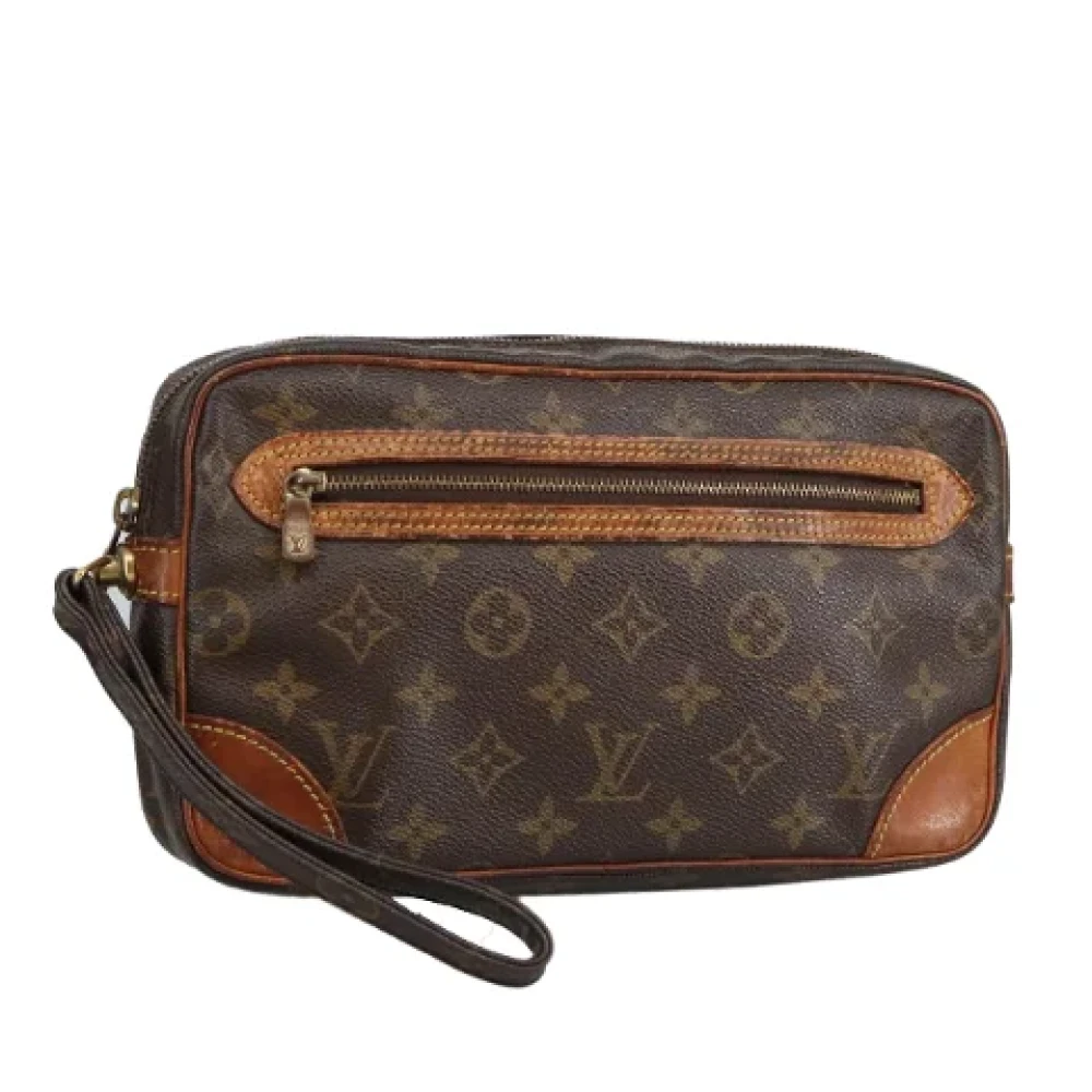 Louis Vuitton Vintage Pre-owned Canvas clutches Brown Dames
