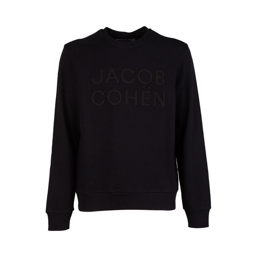 Jacob Cohën Sweatshirt met logo opdruk Black Heren