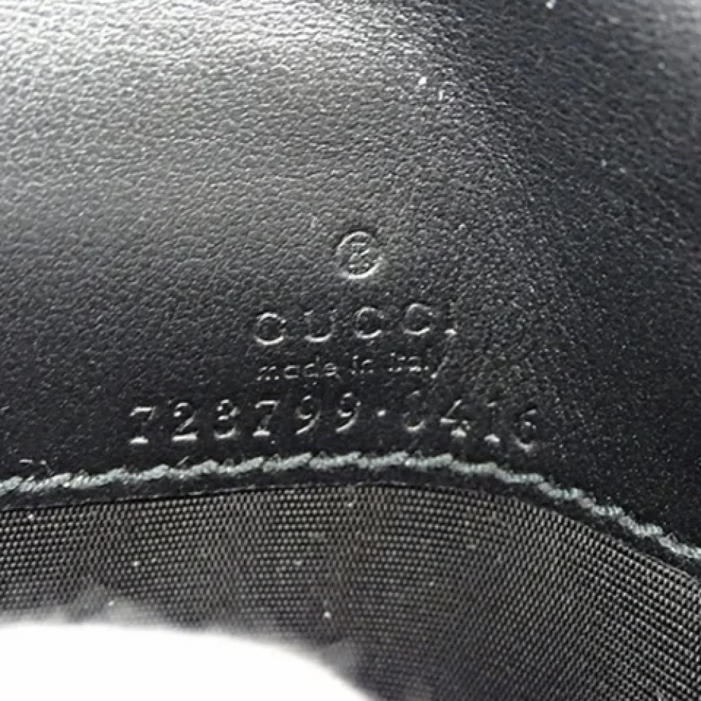 Gucci Vintage Pre-owned Leather wallets Black Unisex