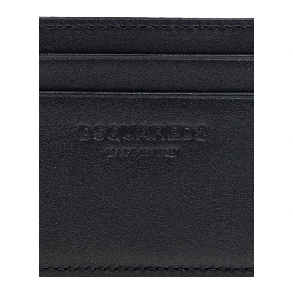 Dsquared2 Leren kaarthouder Black Heren