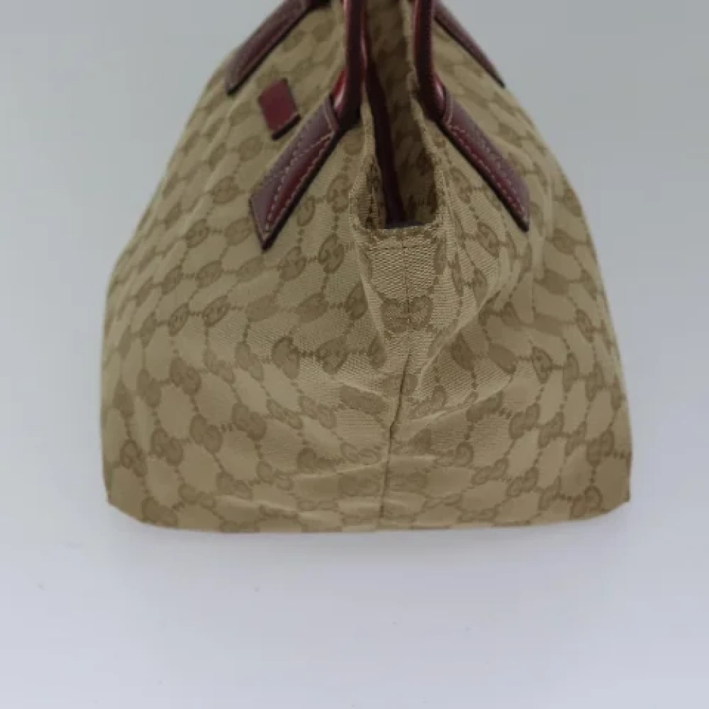 Gucci Vintage Pre-owned Canvas gucci-bags Beige Dames