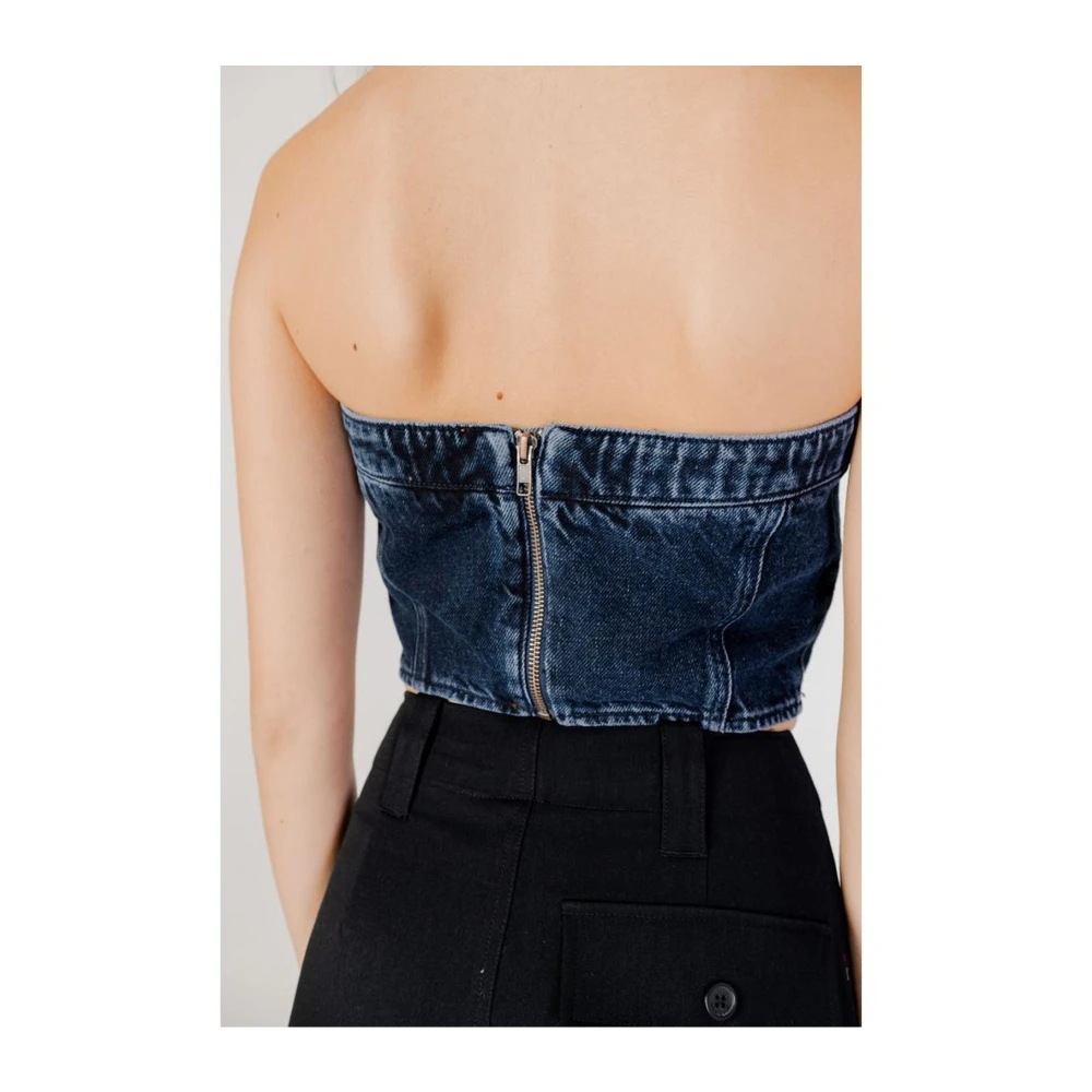 Calvin Klein Jeans Katoenen Tops & T-Shirts Collectie Blue Dames