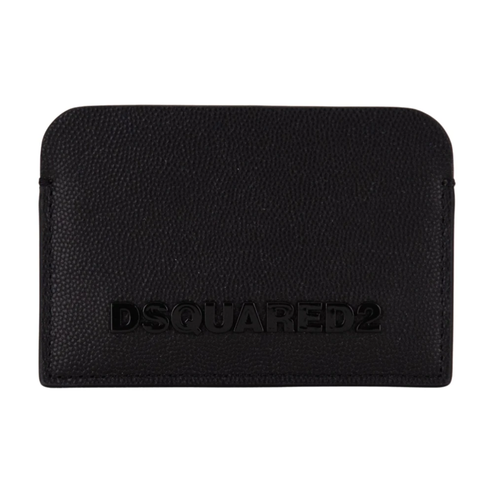 Dsquared2 Black Wallets & Cardholders, Male, One Size, Leather Card Holder