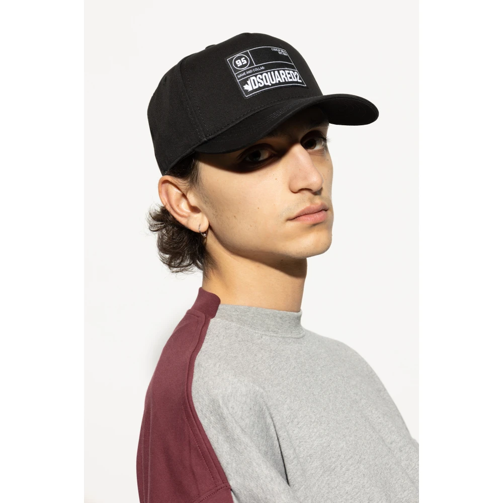 Dsquared2 Baseballpet Black Heren