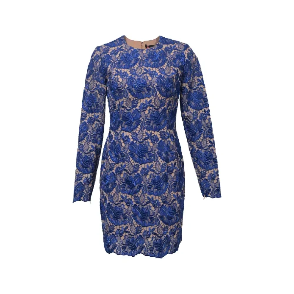 Stella McCartney Pre-owned Silk dresses Blue Dames