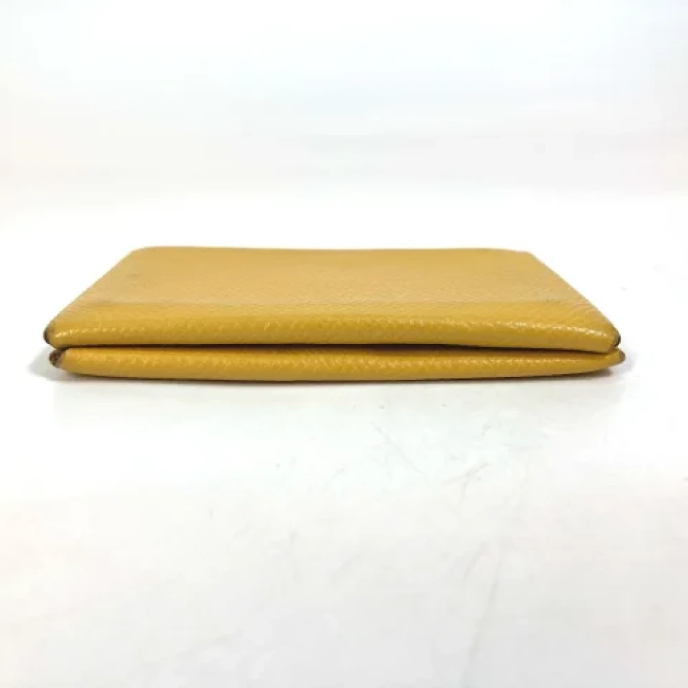 Hermès Vintage Pre-owned Leather home-office Yellow Dames