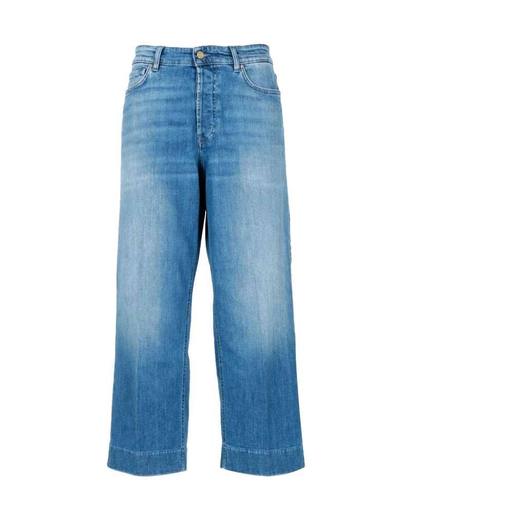 Don The Fuller Hoge Taille Regular Fit Denim Jeans Blue Dames