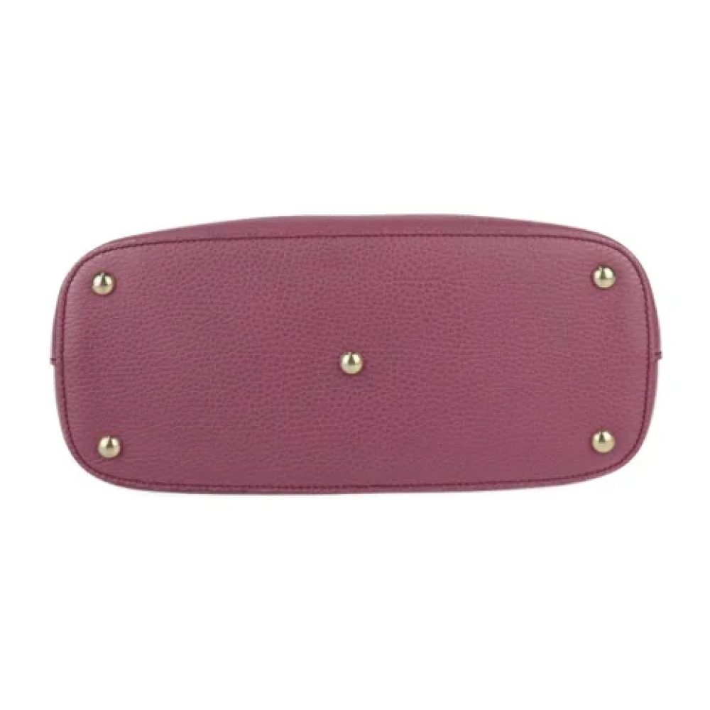 Gucci Vintage Pre-owned Leather gucci-bags Purple Dames