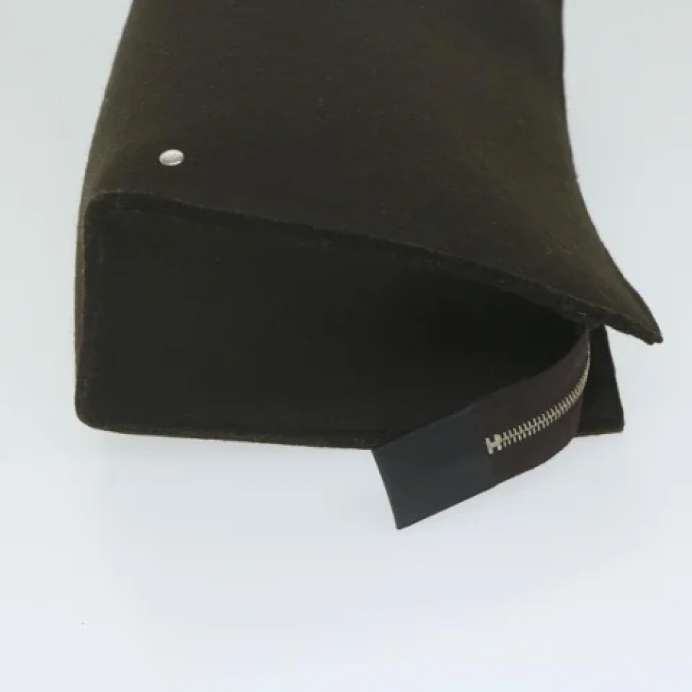 Hermès Vintage Pre-owned Wool pouches Brown Dames