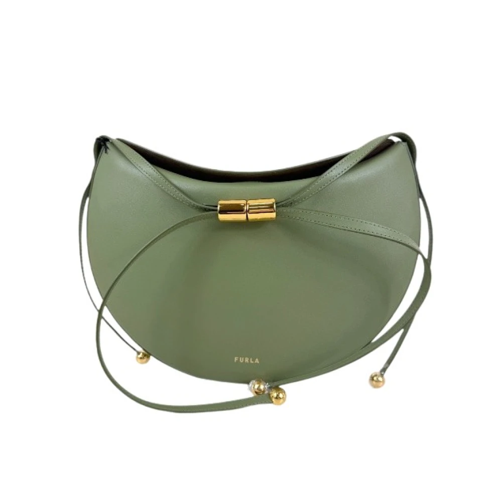 Furla Women's Green Moonstone M Shoulder Bag - Shoulder Bags - One Size - Bags
