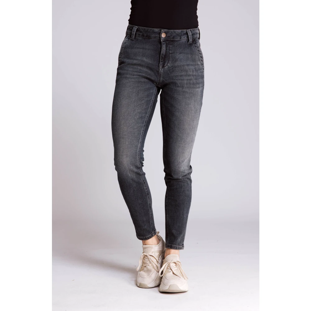 Zhrill Slim Fit Jeans Zhdalva Blauw Blue Dames