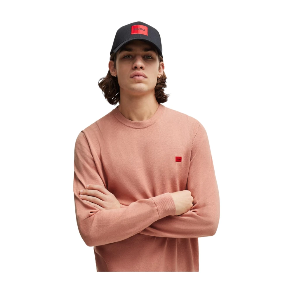 Hugo Boss 100% Katoenen Shirt Pink Heren