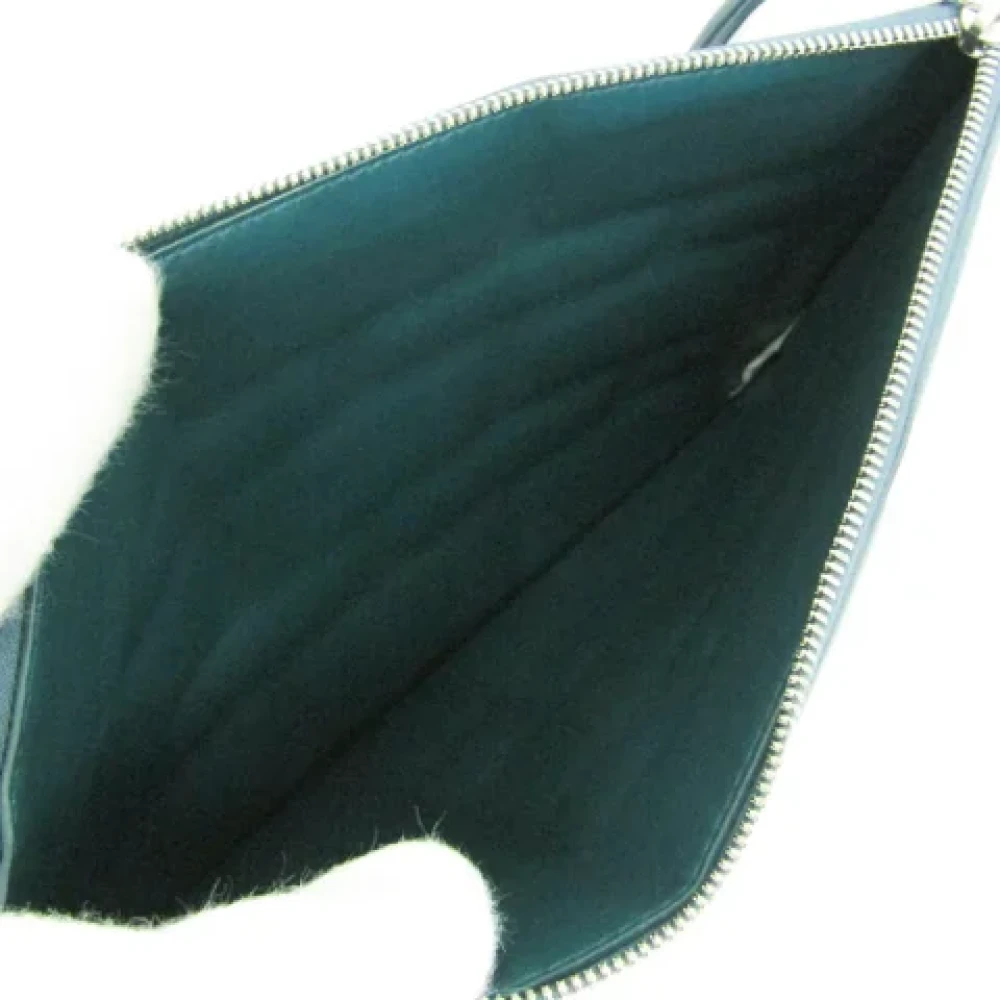 Bottega Veneta Vintage Pre-owned Leather clutches Green Dames