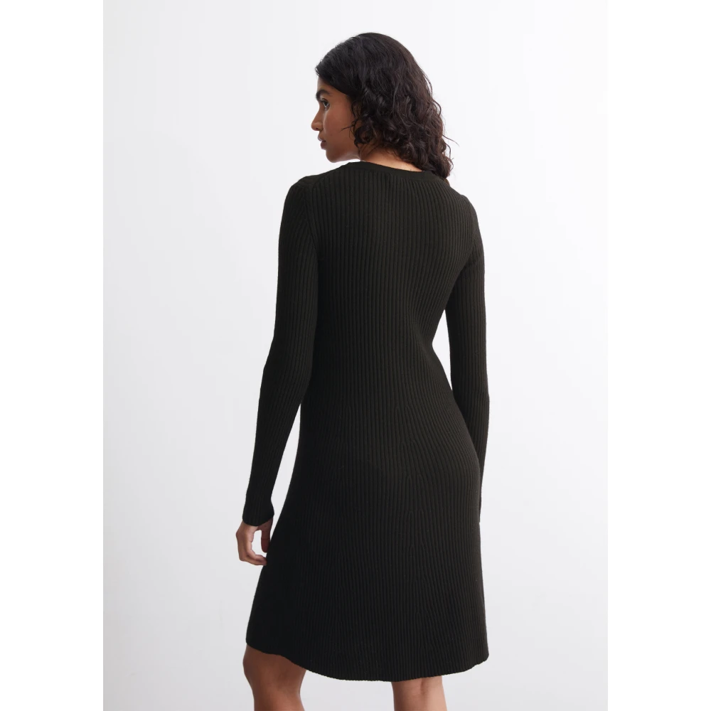 Marc O'Polo Gebreide jurk slim Black Dames