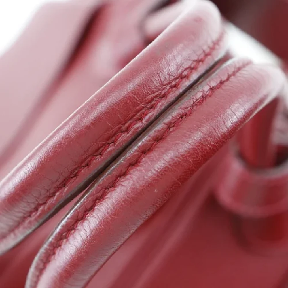Hermès Vintage Pre-owned Leather shoulder-bags Red Dames