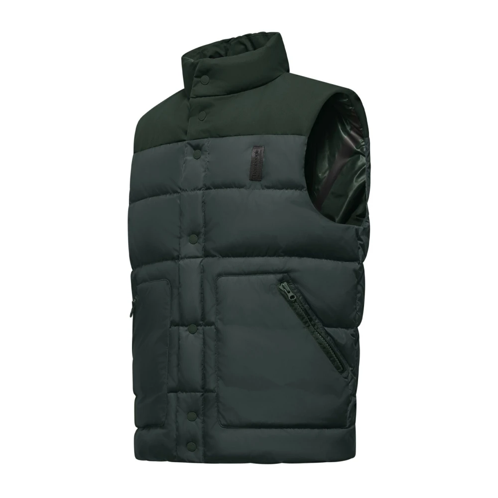 BomBoogie Gewatteerd donsvest met Maxi-zakken Green Heren