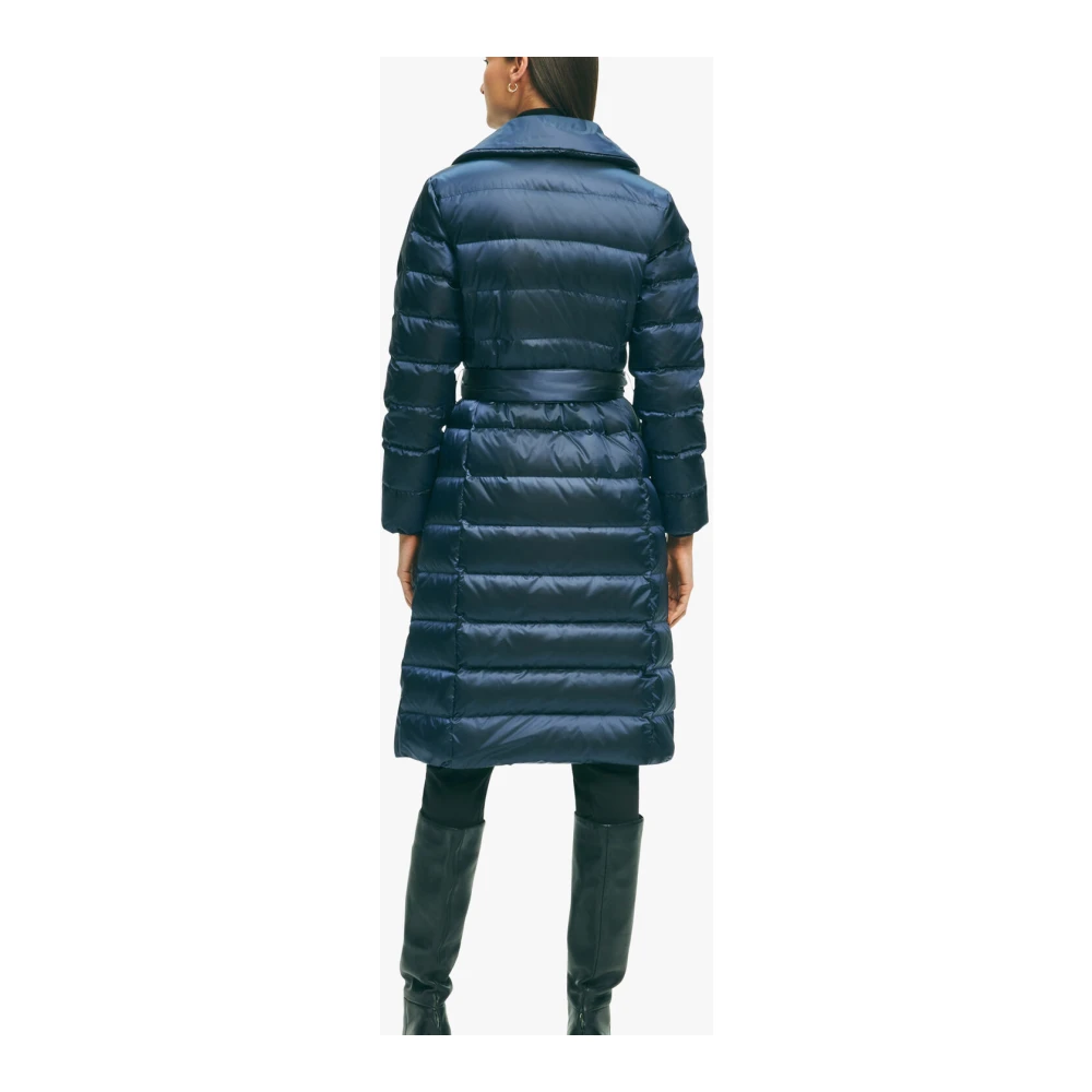Brooks Brothers Navy Nylon Jas Blue Dames
