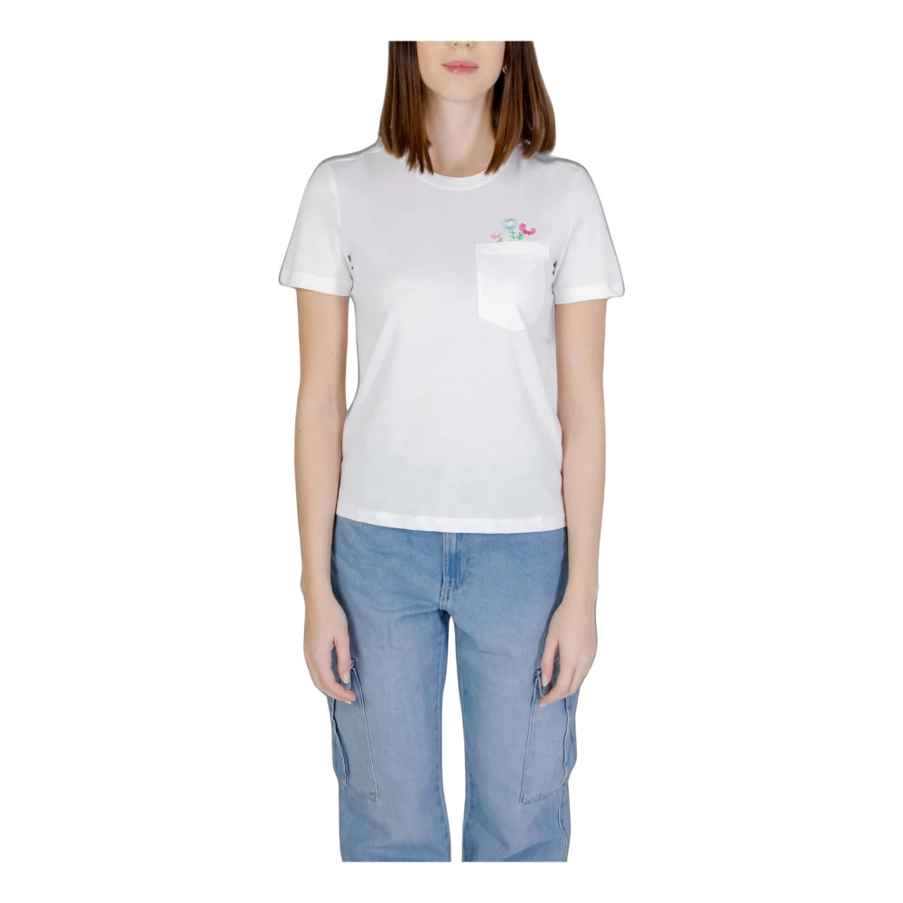 Only T-Shirts White Dames