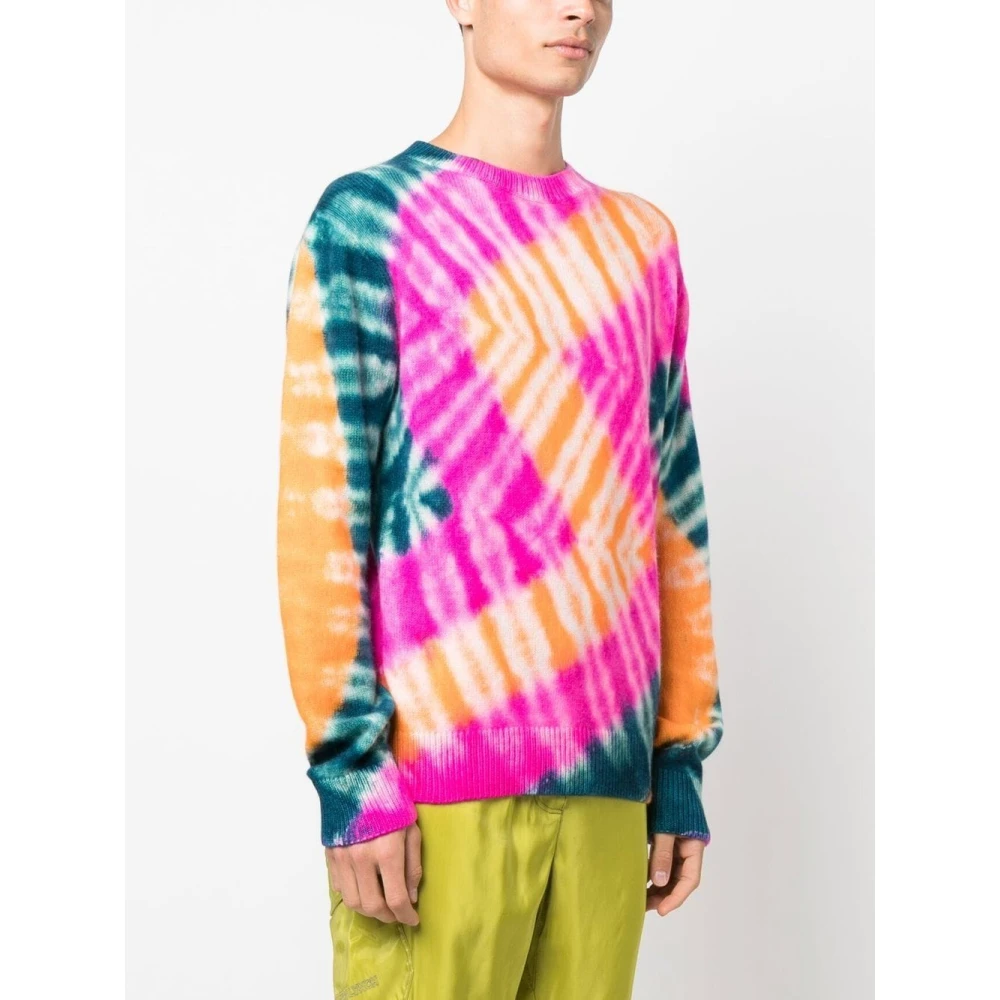The Elder Statesman Rode Cashmere Tie Dye Sweater Multicolor Heren