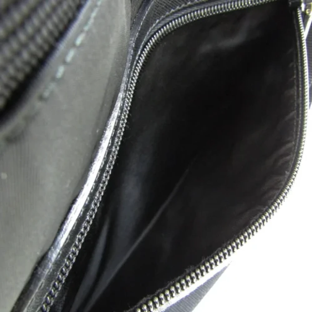 Prada Vintage Pre-owned Leather shoulder-bags Black Dames