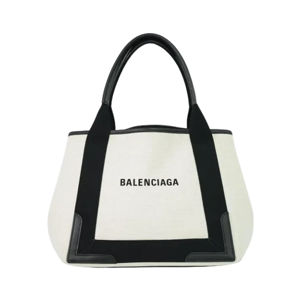 Balenciaga Vintage Pre-owned Canvas handbags White Dames