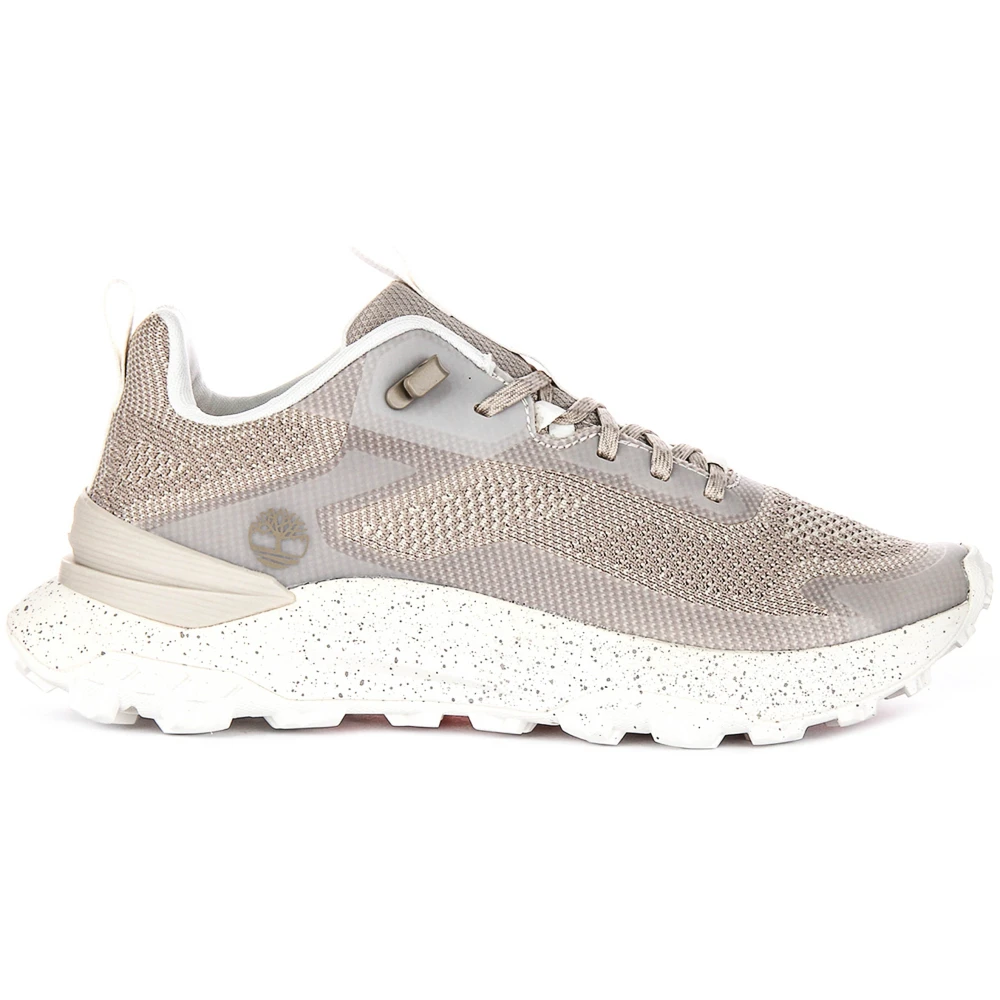 Timberland Gray Sneakers, Male, 7 1/2 Uk, Mesh Trainers For Men In Taupe