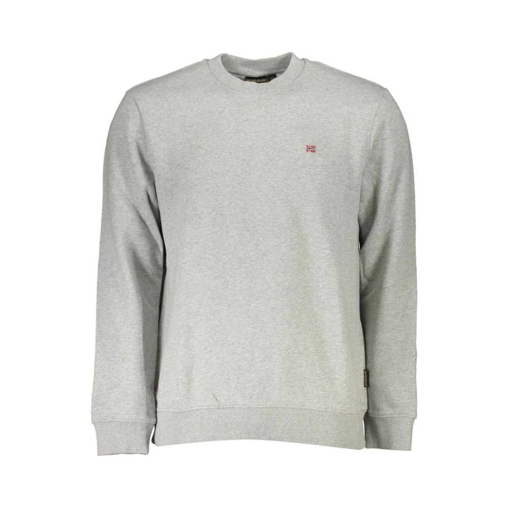 Napapijri Men's Gray Cotton Jumper - Sweatshirts - M - Sweatshirts & Hoodies