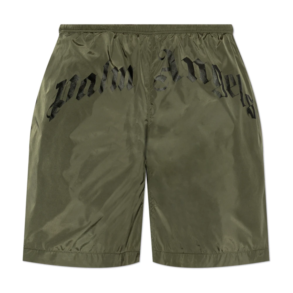 Palm Angels Zwembroek Green Heren
