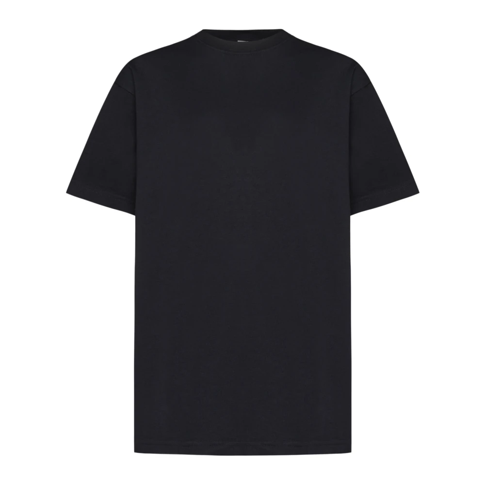 TotêMe Oversized Zwart T-shirt Crew Neck Black Dames