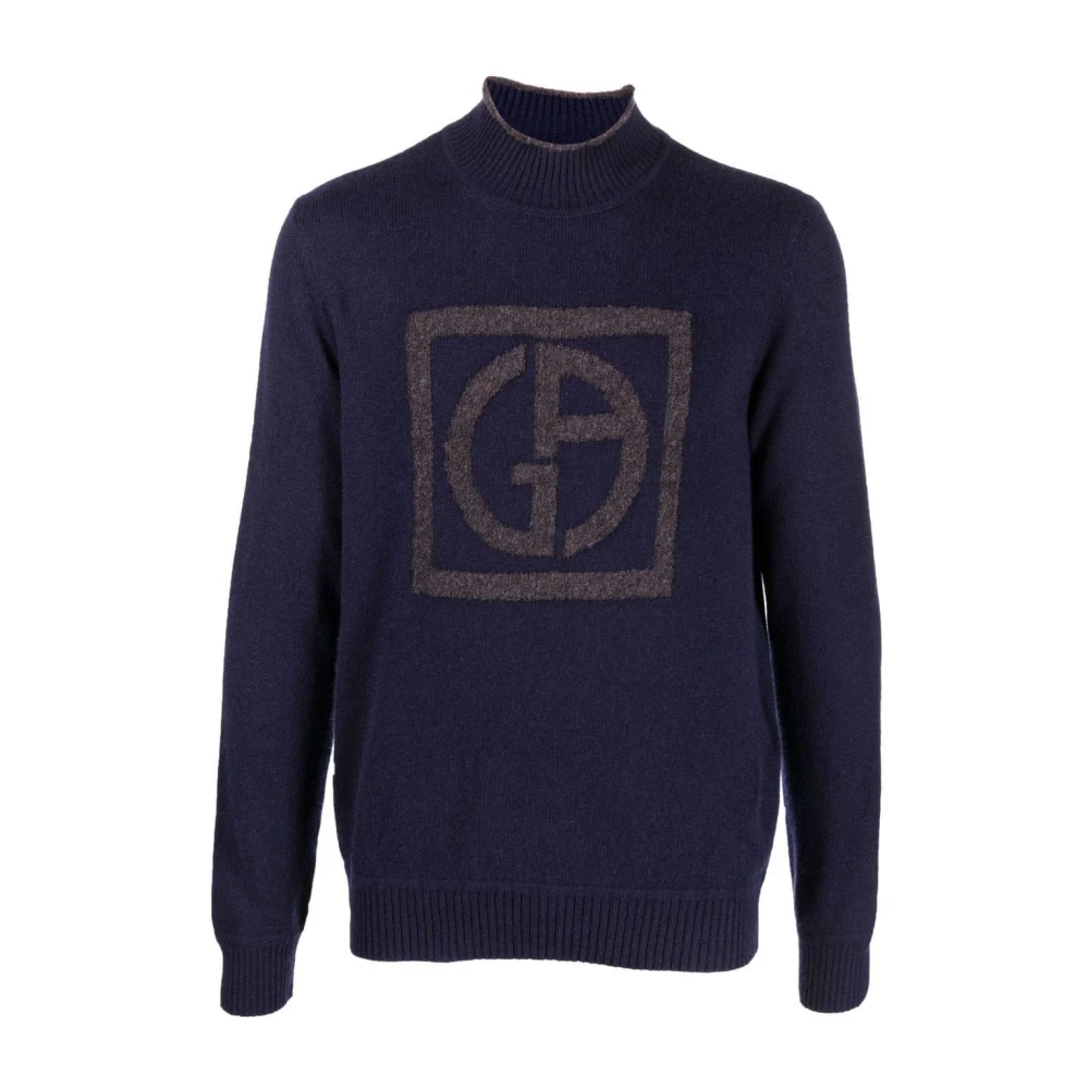 Giorgio Armani Sweatshirts Blue Heren