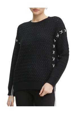 Rhinestones Chain Sweater Vest